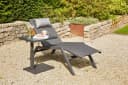 Siena Garden TORENO Lift-Beistelltisch Glas anthrazit Bild 1