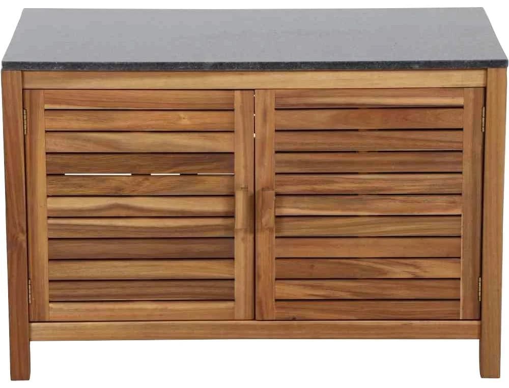 Gartentisch SIENA GARDEN Riva Braun Massivholz