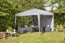 SIENA GARDEN Pavillon Starter Grau/Taupe 300x300 cm mit Seitenwänden Bild 2