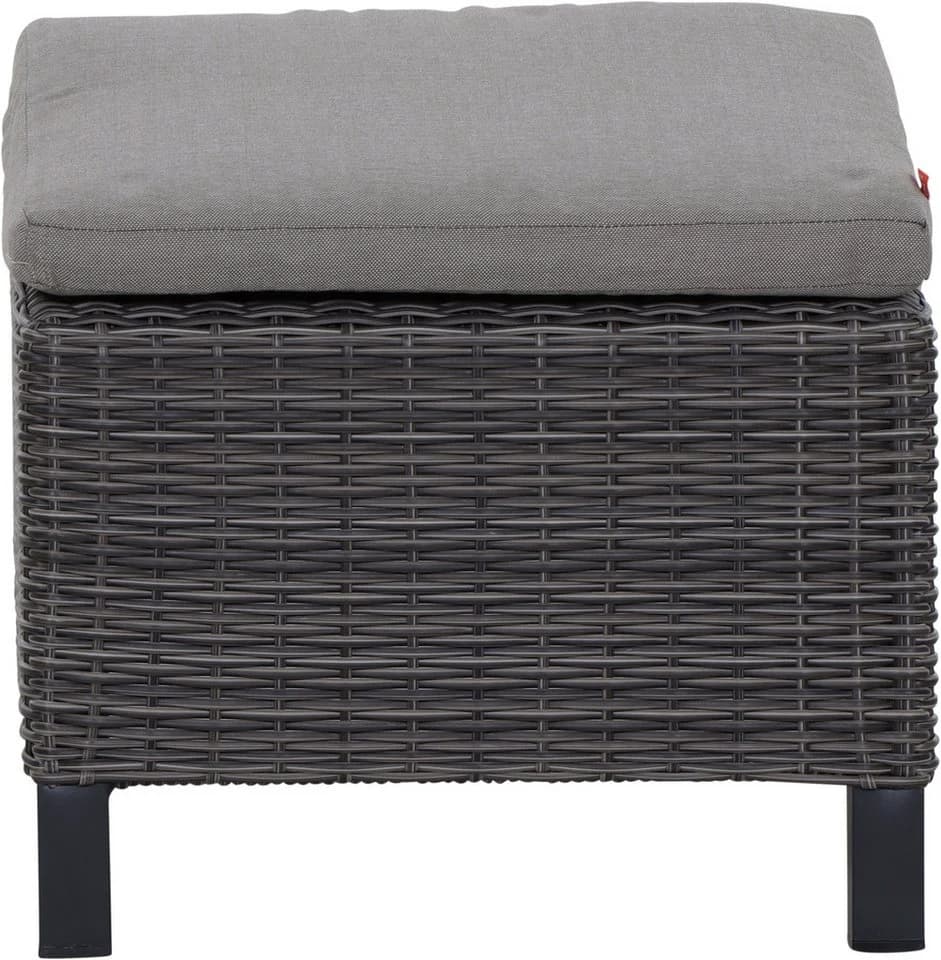 Siena Garden Hocker CORIDO Aluminium Gardino Geflecht Anthrazit - Bild 3