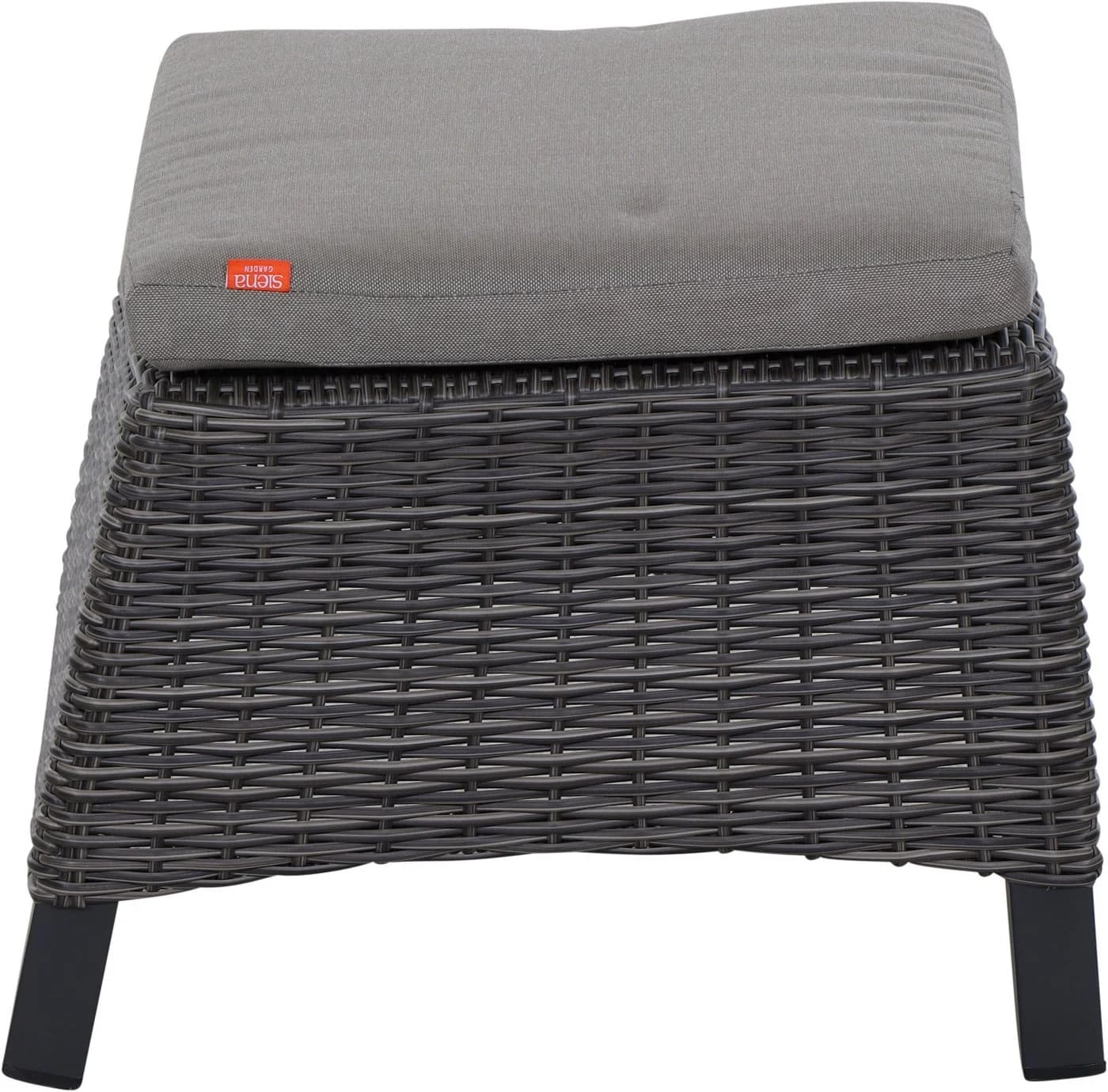Siena Garden Hocker CORIDO Aluminium Gardino Geflecht Anthrazit - Bild 4