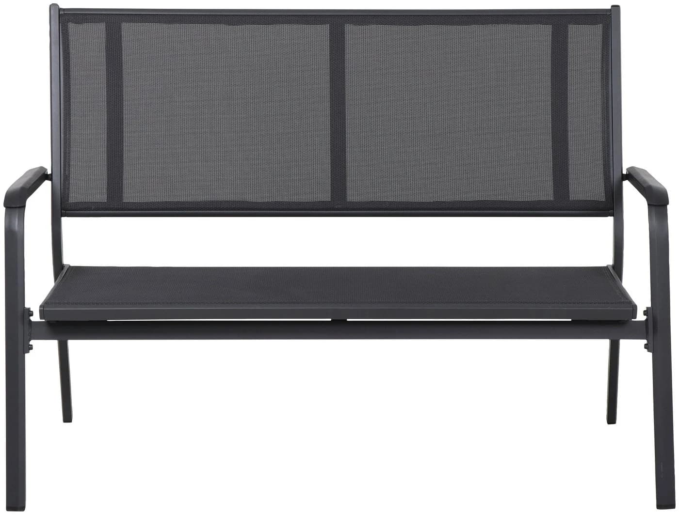 Gartenbank siena GARDEN TESORO Aluminium Ranotex® Schwarz-Silber