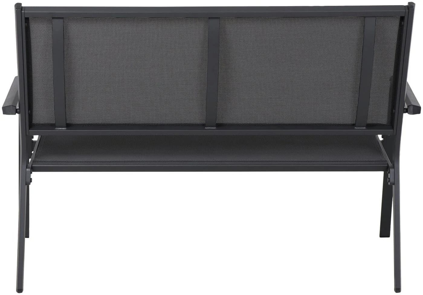 Gartenbank siena GARDEN TESORO Aluminium Ranotex® Schwarz-Silber - Bild 3