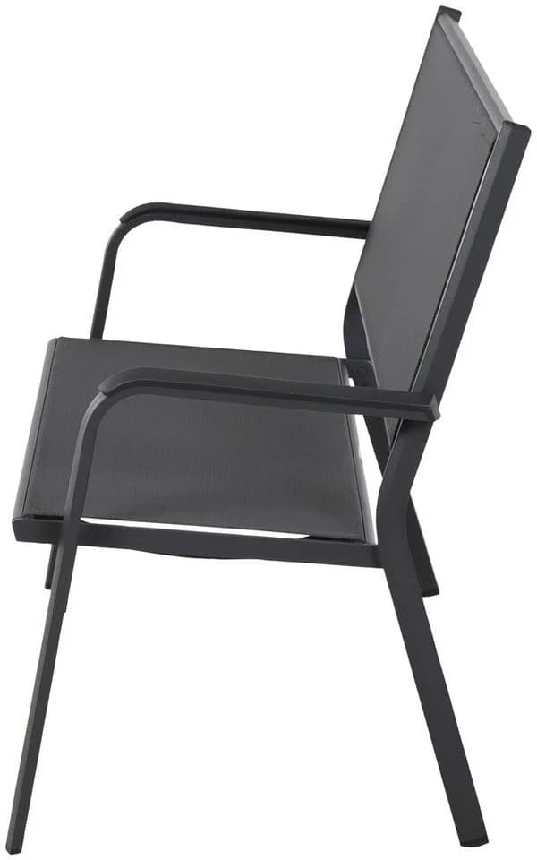 Gartenbank siena GARDEN TESORO Aluminium Ranotex® Schwarz-Silber - Bild 4