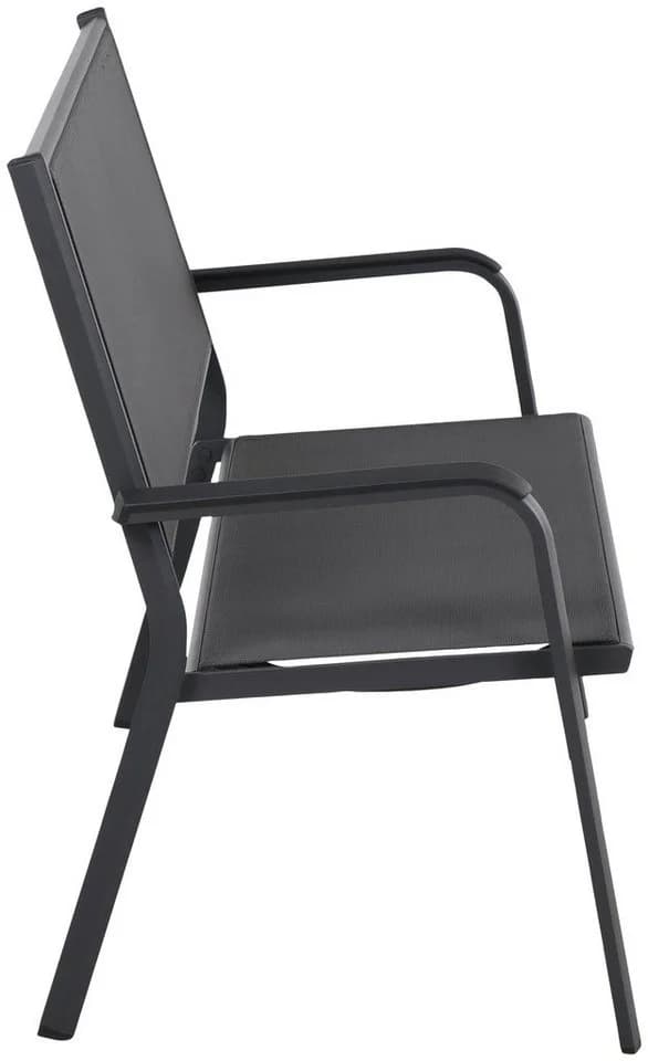 Gartenbank siena GARDEN TESORO Aluminium Ranotex® Schwarz-Silber - Bild 5