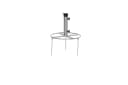 SIENA GARDEN Schirmhalter Silber Stahl 40cm mit Adaptern Bild 1