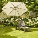 SIENA GARDEN Schirmhalter Silber Stahl 40cm mit Adaptern Bild 2