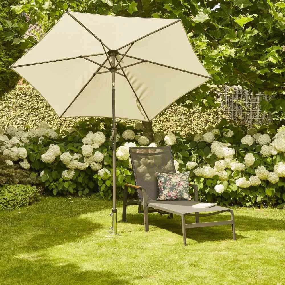 SIENA GARDEN Schirmhalter Silber Stahl 40cm mit Adaptern - Bild 2
