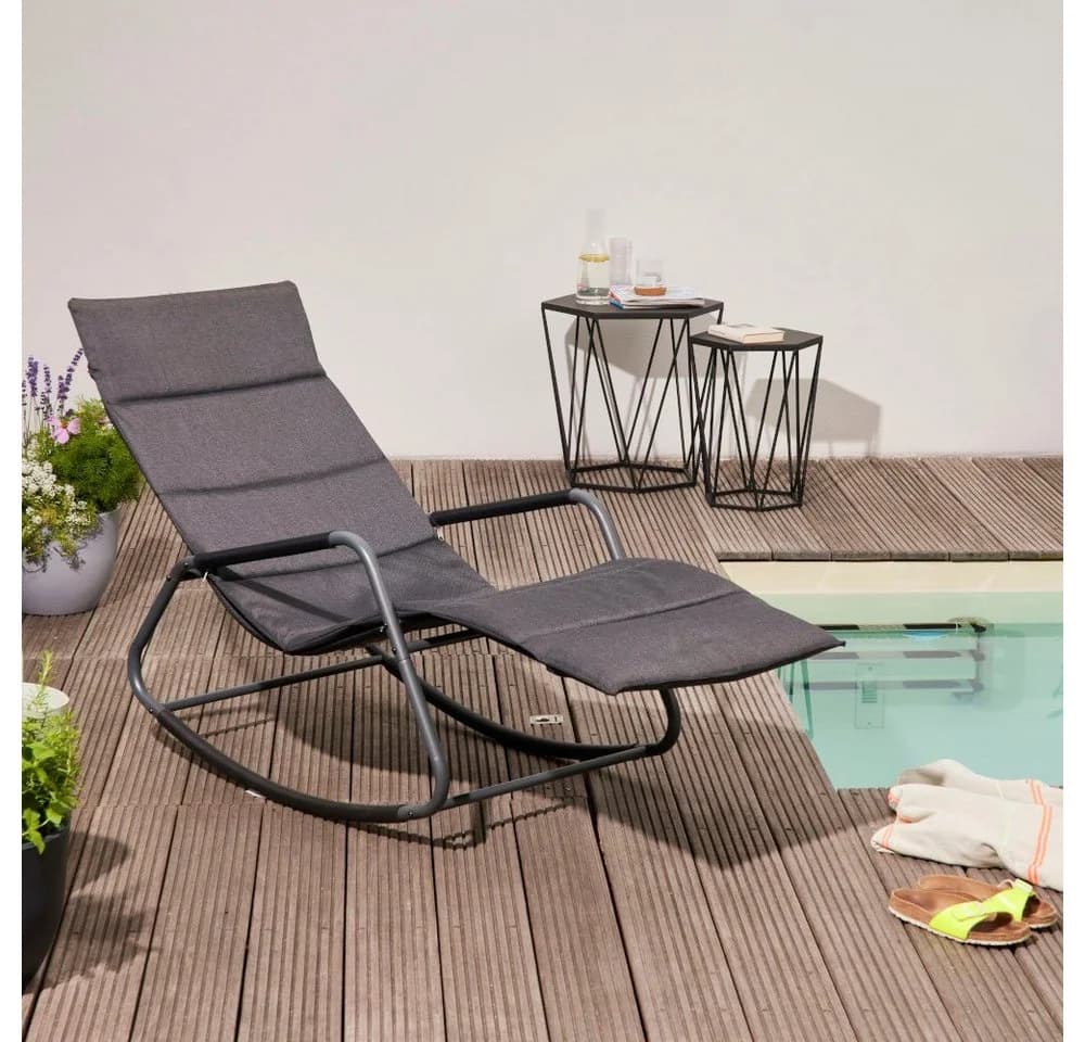 Sienna Garden Relaxliege Schwarz