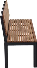 Siena Garden Gartenbank Bozen 3er Aluminiumgestell anthrazit Robinienholz Bild 5