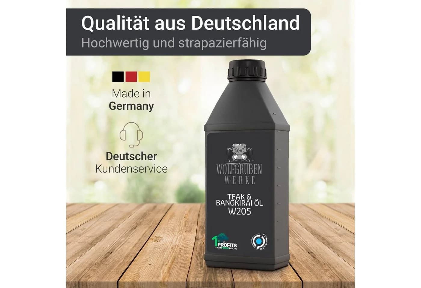 WO-WE Teakholzöl W205 Holzpflegeöl für Teak & Harthölzer - Bild 5