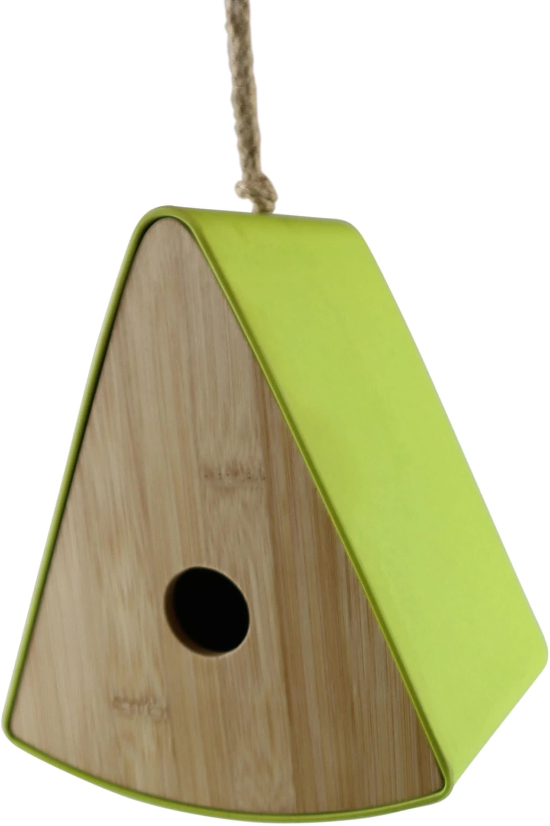 AM DESIGN Dekofigur Vogelhaus Pyramide Bambus Grün