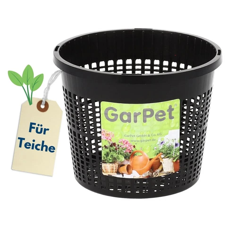 GarPet Pflanzkorb Schwarz UV-stabil Wasserpflanzen Teich - Bild 2
