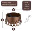 GarPet Grabschale mit Selbstbewässerung Anthrazit/Bronze Bild 1