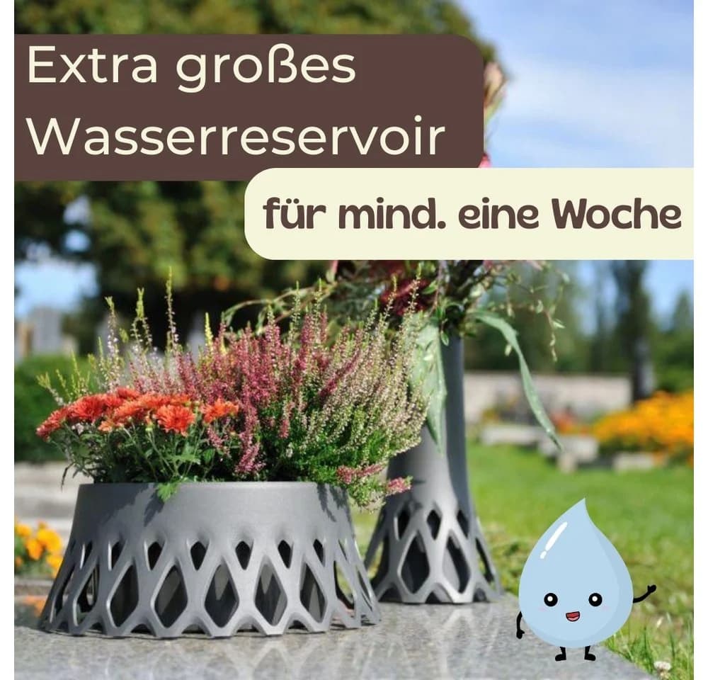 GarPet Grabschale mit Selbstbewässerung Anthrazit/Bronze - Bild 4