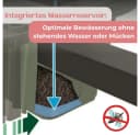 GarPet Balkonkasten 60 cm Anthrazit mit Wasserspeicher und Halterung Bild 5