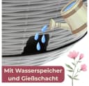GarPet Blumenampel Hängend mit Wasserspeicher Anthrazit/Weiß Bild 5