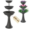 GarPet Pflanzturm 3-stöckig Grau/Weiß Kunststoff Blumenständer Bild 2