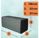 GarPet Gartenbox Aufbewahrungsbox 410 L Wetterfest Kissenbox Bild 1