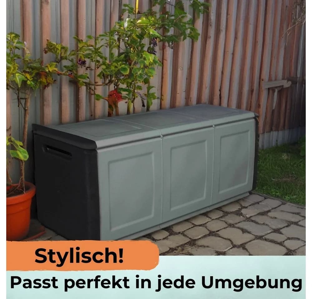 GarPet Gartenbox Aufbewahrungsbox 410 L Wetterfest Kissenbox - Bild 4