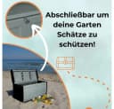 GarPet Gartenbox Aufbewahrungsbox 410 L Wetterfest Kissenbox Bild 5