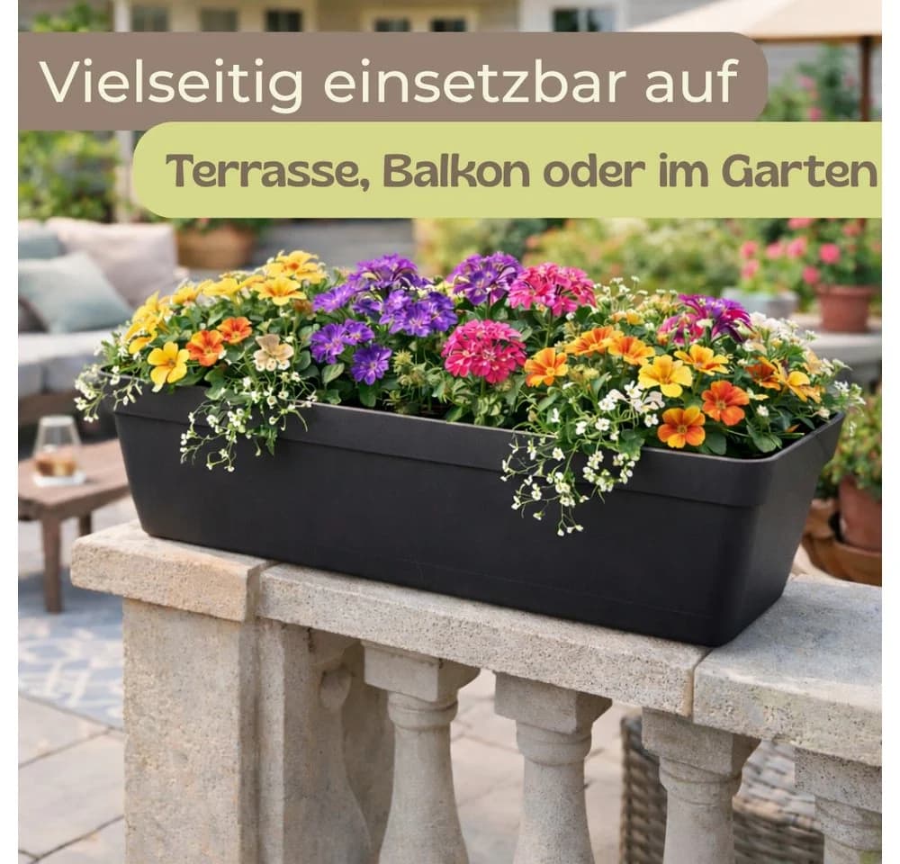 GarPet Balkonkasten mit Wasserspeicher und Halterung - Bild 5