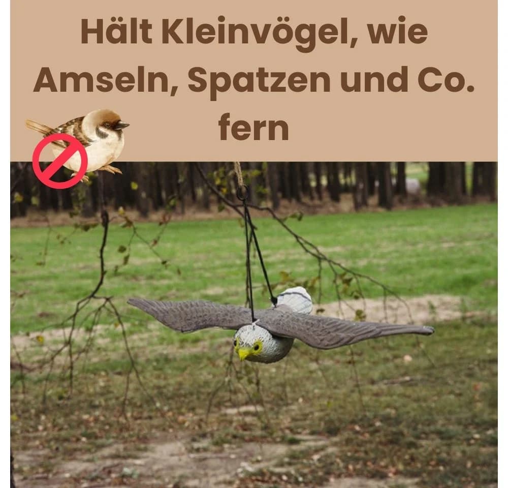 GarPet Vogel-Schreck Taubenabwehr Falken Attrappe fliegend - Bild 5