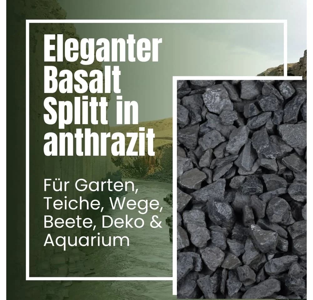 GarPet Basalt Splitt Anthrazit Zierkies 25kg - Bild 3
