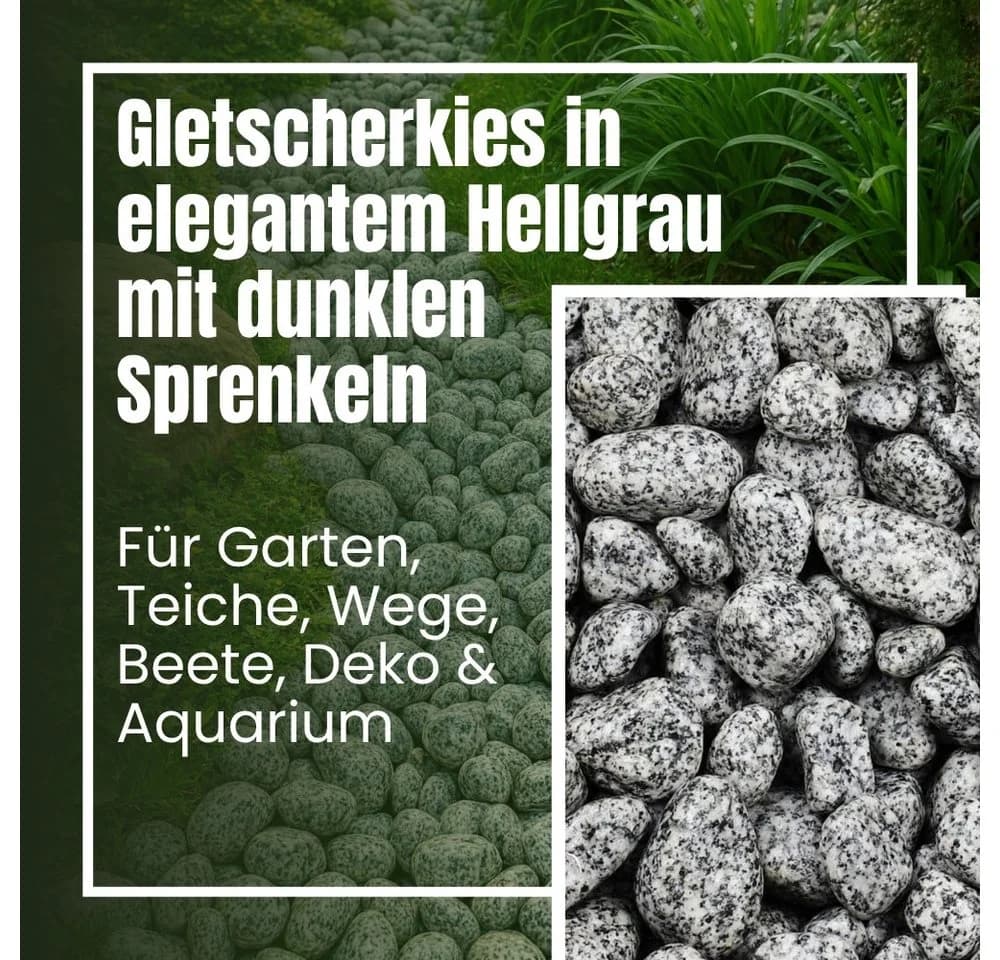 GarPet Zierkies Gletscherkies Granit Grau 25kg - Bild 3