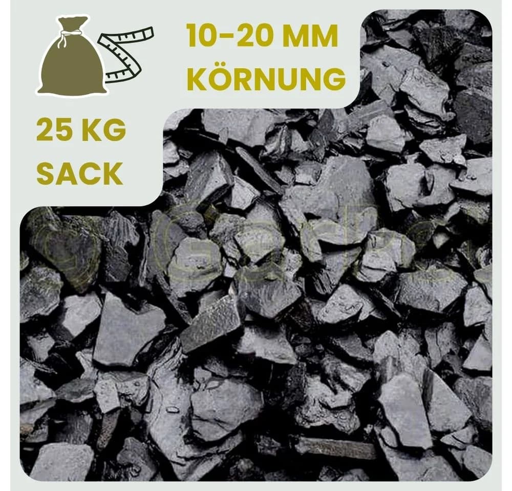 GarPet Schiefersplitt Garten 25 kg Zierkies Schwarz Schieferbruch Dekostein
