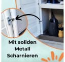 GarPet Gartenschrank Kunststoff wasserdicht Elfenbein/Taupe Bild 5