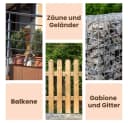 GarPet Hängender Blumentopf 5er Set Taupe Metall Bild 5