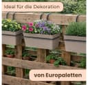 GarPet Blumenkasten 3er Set mit Halterung Taupe Bild 3