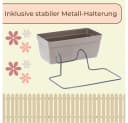 GarPet Blumenkasten 3er Set mit Halterung Taupe Bild 4