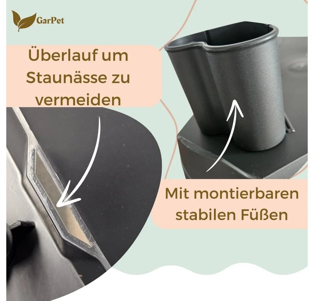 GarPet Kräuterspirale Pflanzsäule Blumentopf Anthrazit - Bild 4