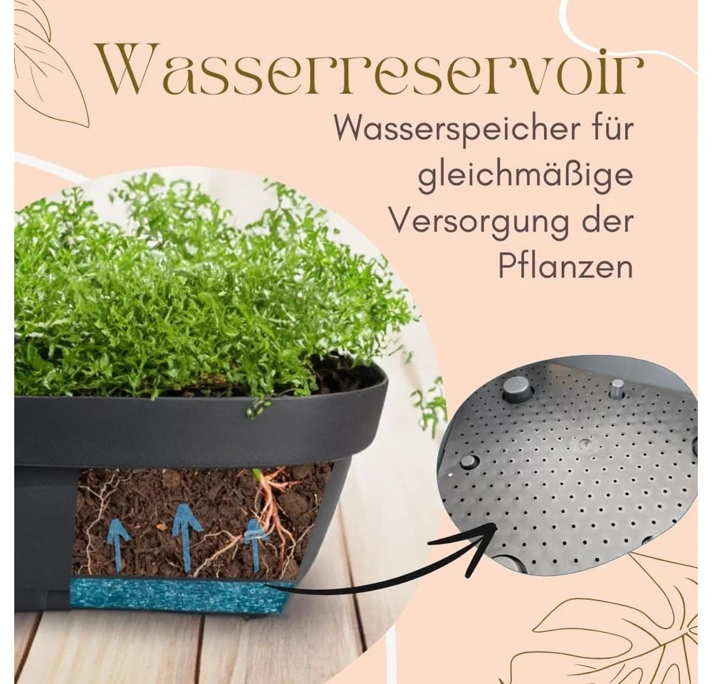 GarPet Kräuterspirale Pflanzsäule Blumentopf Anthrazit - Bild 5