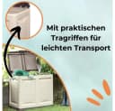 GarPet Gartenbox 220L Wetterfest Taupe/Braun Kunststoff Bild 3