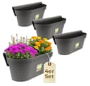 GarPet Balkonkasten 4er Set Anthrazit mit Wasserspeicher Bild 2