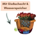 GarPet Blumentopf 2er Set Hängeampel Elfenbein mit Dochtbewässerung Bild 4