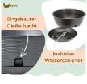 GarPet Blumenampel 2er Set Weidenoptik Anthrazit Bild 4