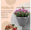 GarPet Wandblumentopf 4er Set Grau Pflanzenhalterung Bild 3