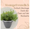 GarPet Wandblumentopf 4er Set Grau Pflanzenhalterung Bild 5