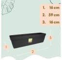 GarPet Balkonkasten 2er Set Blumenkasten Anthrazit Bild 1