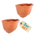 GarPet Wandblumentopf 2er Set Terrakotta Kunststoff Bild 2
