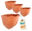 GarPet Wandblumentopf 4er Set Terrakotta Kunststoff Bild 2