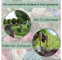 GarPet Grabvase 2er Set Anthrazit mit Erdspieß Bild 3