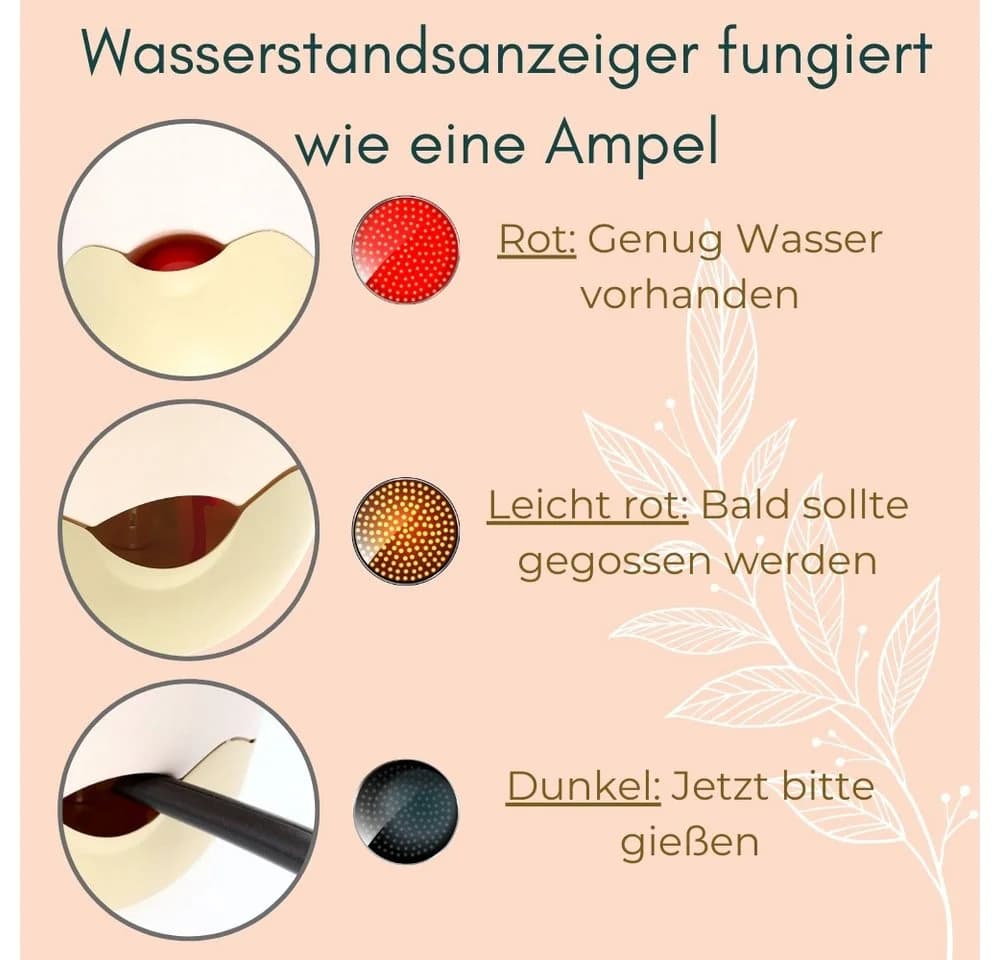 GarPet Hängeampel Blumentopf mit Wasserspeicher Anthrazit/Weiss - Bild 4