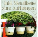 GarPet Hängeampel Blumentopf mit Wasserspeicher Anthrazit/Weiss Bild 5
