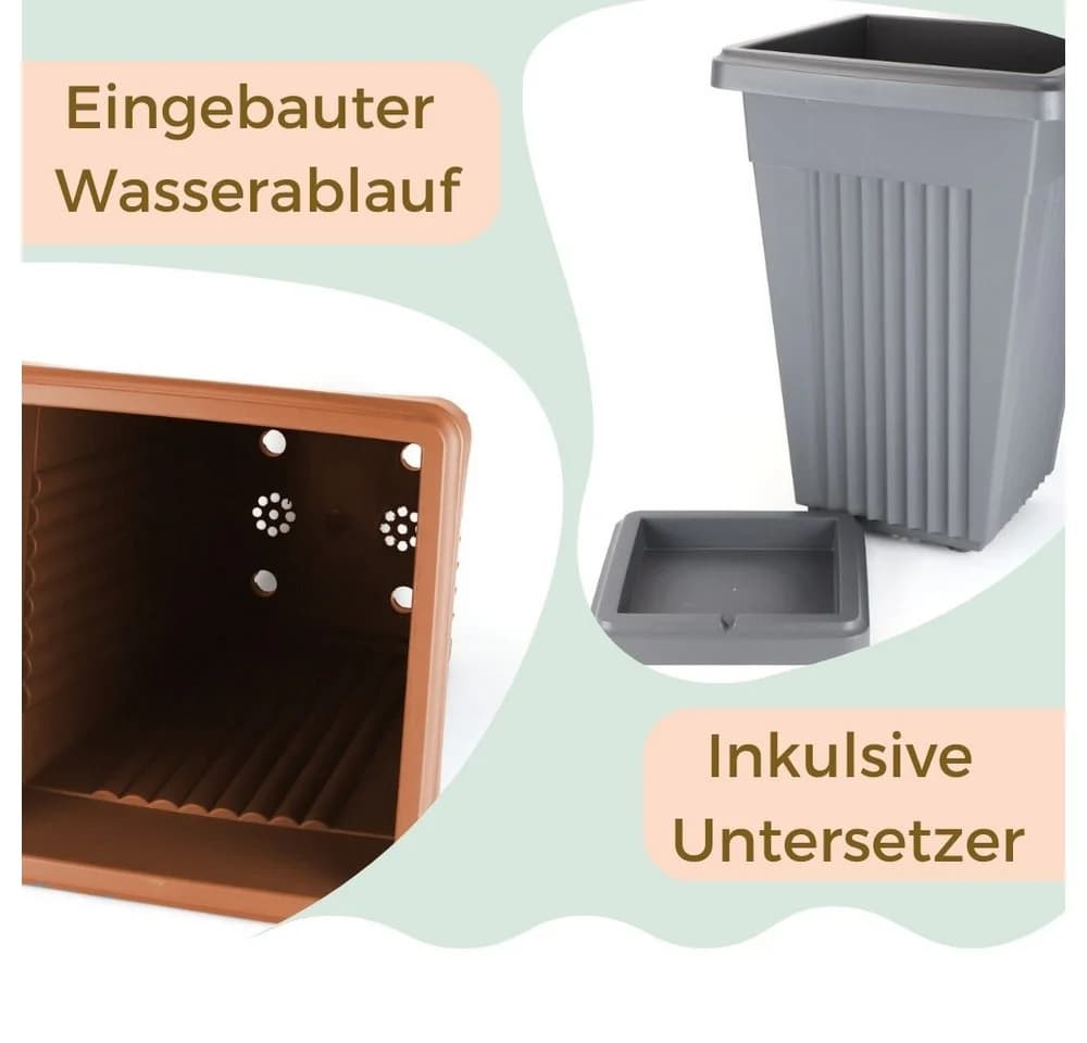 GarPet Pflanzkübel Groß 50 Liter Kunststoff - Bild 4