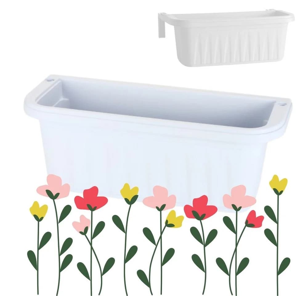GarPet Balkonkasten Geländerkasten Blumenkasten Topf Halterung - Bild 2